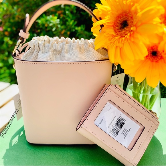 Kate spade SET flamingo pippa bucket pool wallet - Picture 4 of 8